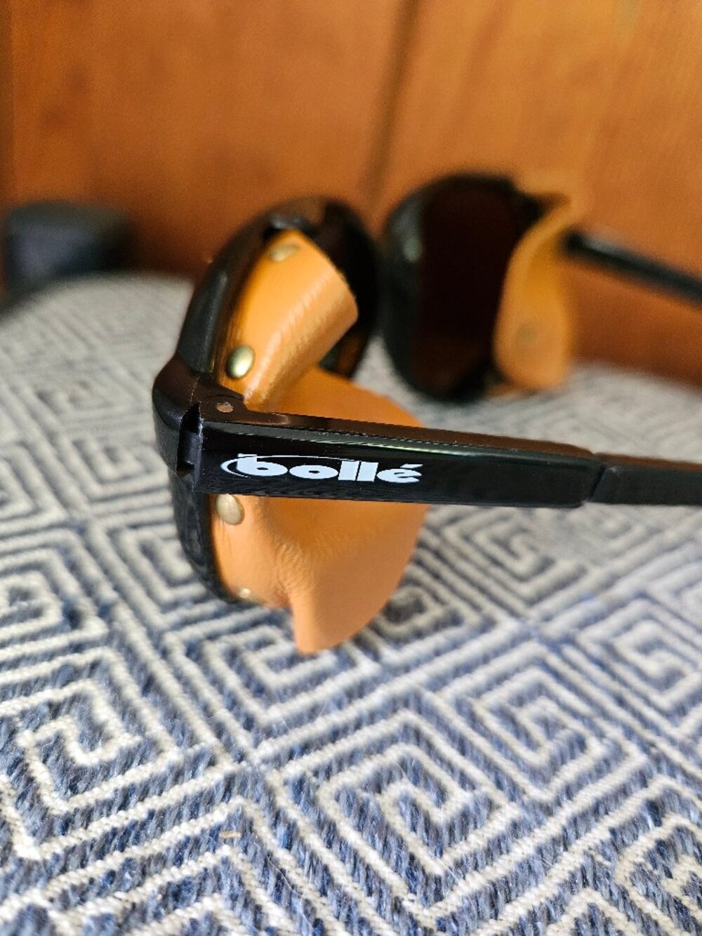 Vintage Bolle 8161 Sunglasses with Leather Side Shields, No scratches!